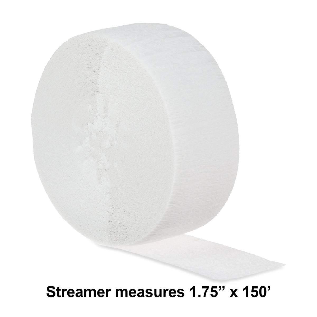 White Paper Party Streamer, 150', by Way To Celebrate