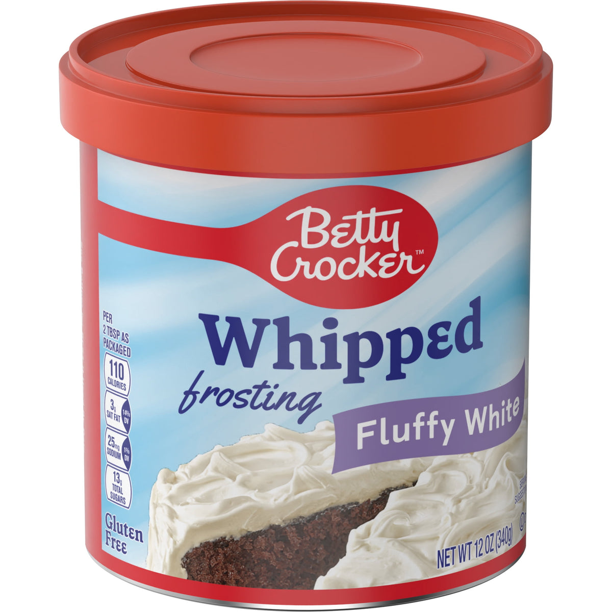 Betty Crocker Whipped Fluffy White Frosting, Gluten Free, 12 oz