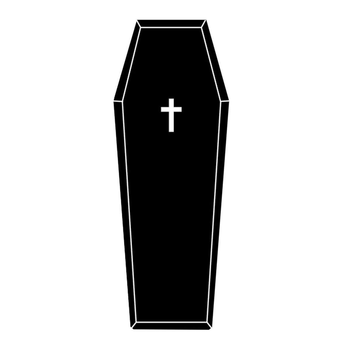 Coffin Shaped Gothic Rug Halloween Themed Floor Mat Non- Decorative Carpet for Indoor Home Party