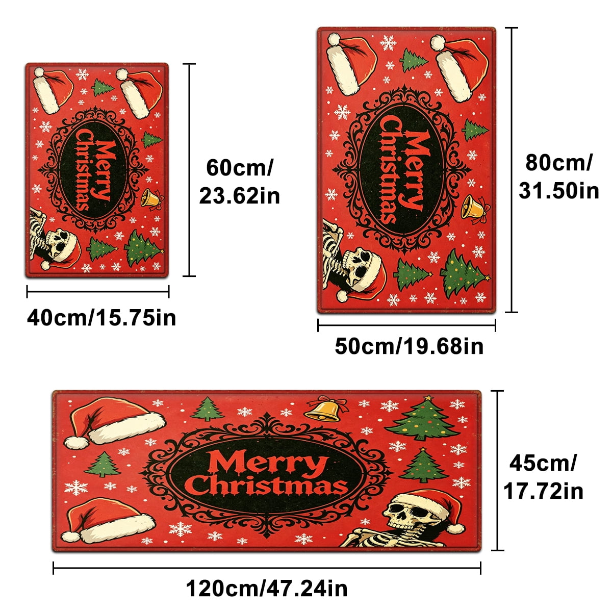 YIMEIS Halloween Pumpkin Lanterns 1Pc Flannel Mat and Kitchen Rugs,Soft Non-slip,Perfect for Home Bathroom
