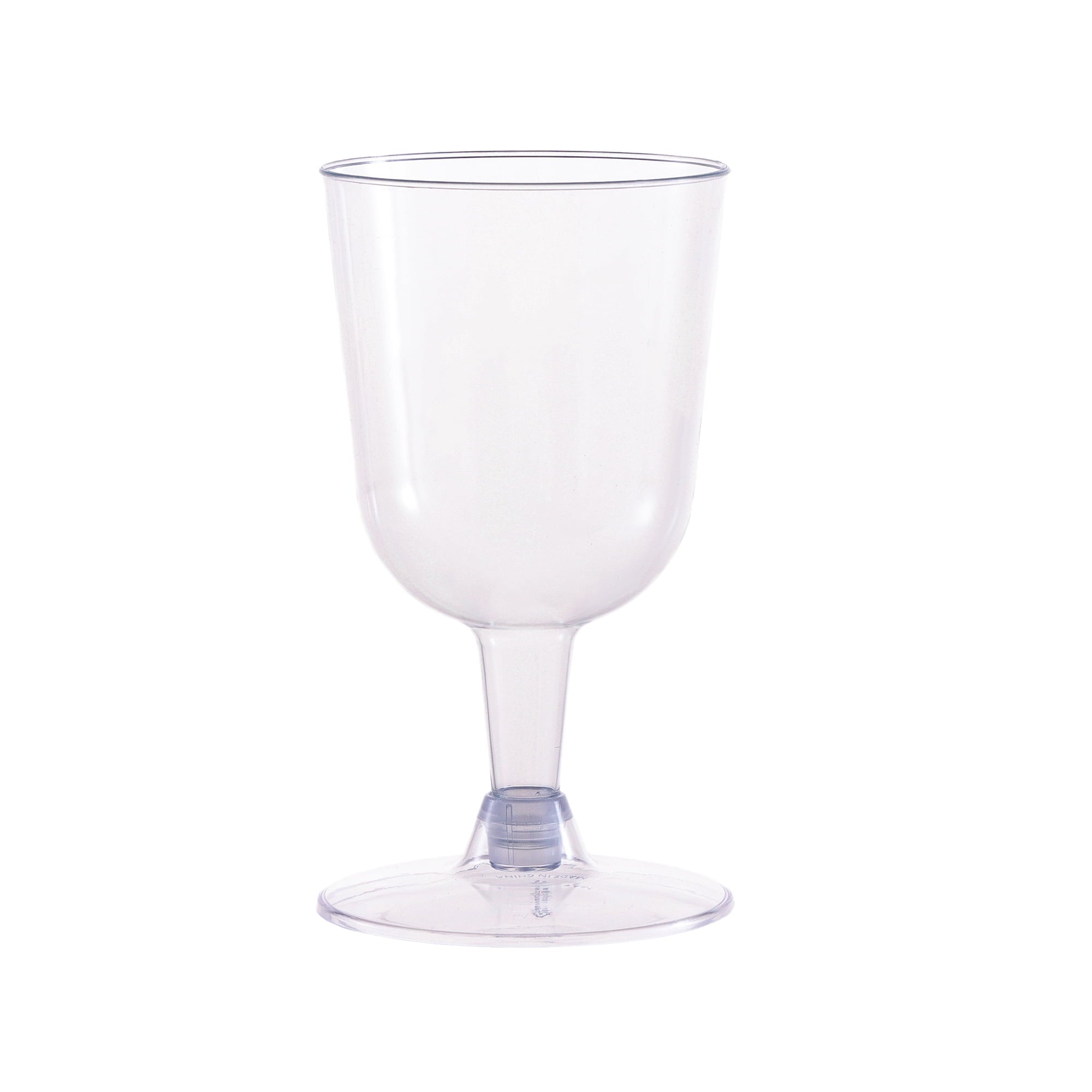 Way To Celebrate Clear Plastic Wine Glasses, 8 Count, 6.3 fl oz, 4.84 in x 2.64 in