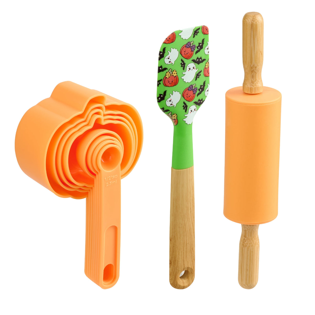 Way To Celebrate 10-Piece Baking Set, Orange, Green