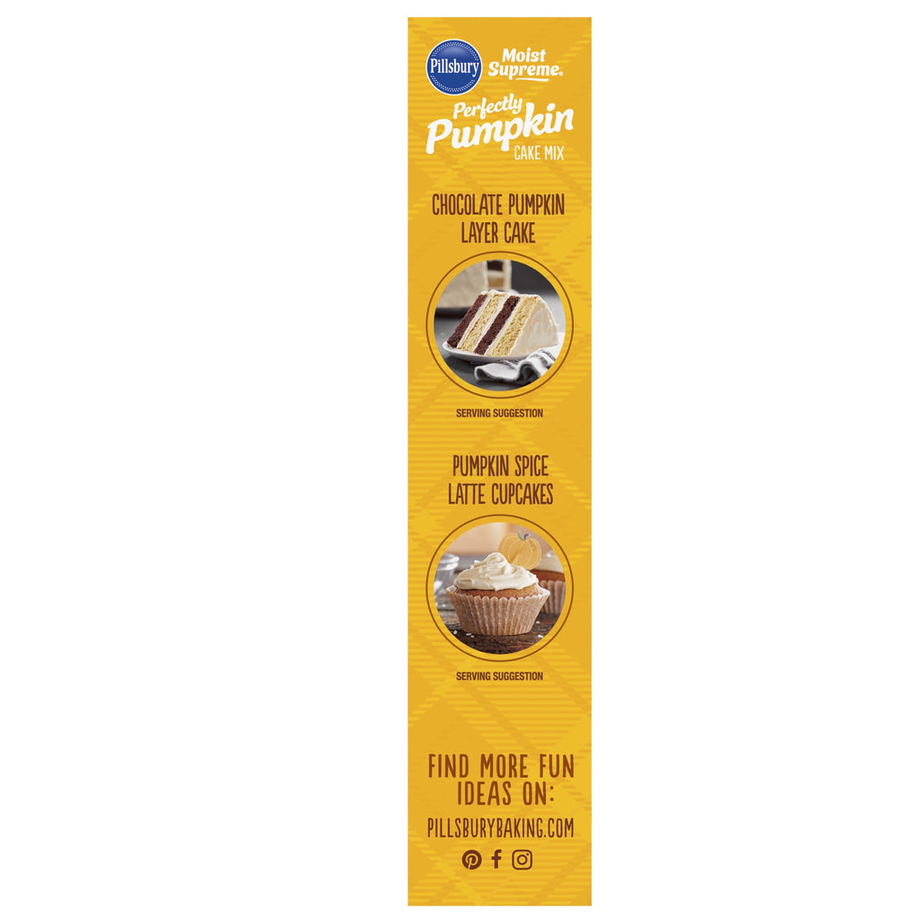 Pillsbury Moist Supreme Premium Perfectly Pumpkin Cake Mix, 15.25 Oz Box