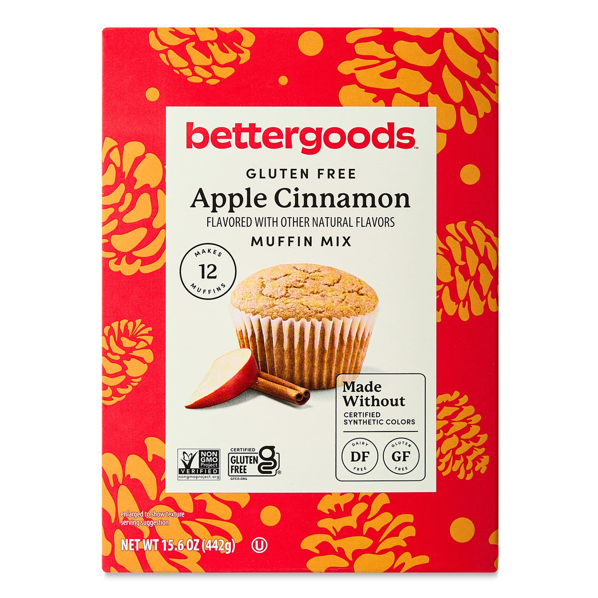 bettergoods Gluten Free Apple Cinnamon Muffin Mix, 15.6 oz