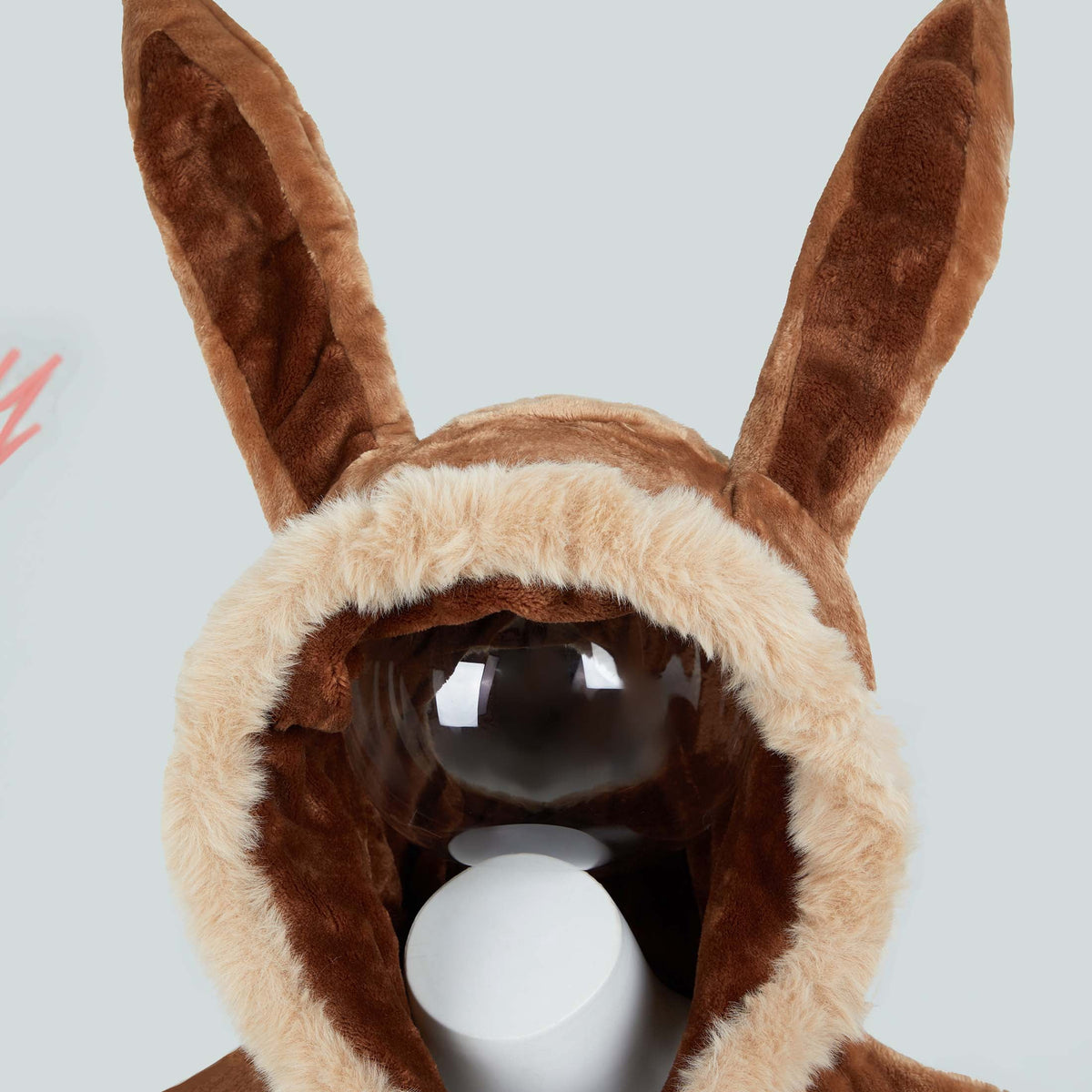 Women sexy Fluffy Hooded Bodysuit Halloween Deep V Kawaii One Piece Lingerie Rompers with Choker and Socks