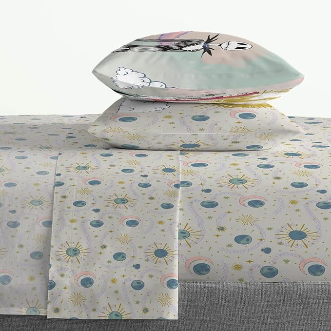 Nightmare Before Christmas Forever & Always 4 Piece Full Size Sheet Set - Seasonal Disney Decor