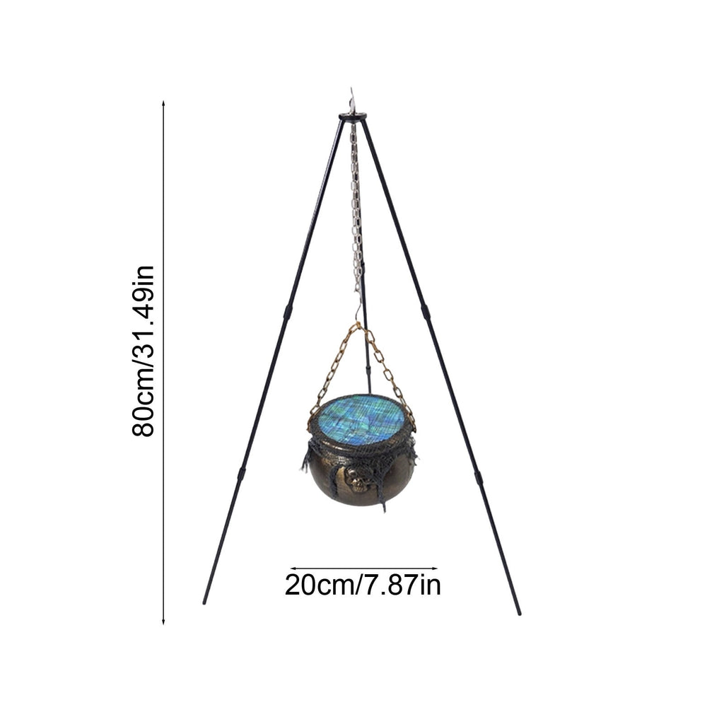 Muecwrye Halloween Decorations Outdoor, Halloween Clearance! Halloween Witches Cauldron with Lights, DIY Bubbling Cauldron Set Decor for Home Porch Outside, Halloween Party Supplies( Without Tripod)