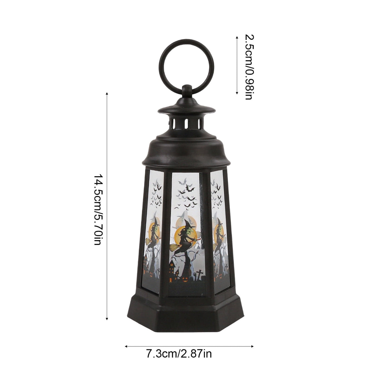Djiypn Mini Lanterns 2Pack LED Small Lanterns Decorative Indoor Outdoor Hanging Lantern Decorative Candle Light Farmhouse Decor for Weddings Western Camping Party Halloween Christmas Decorations