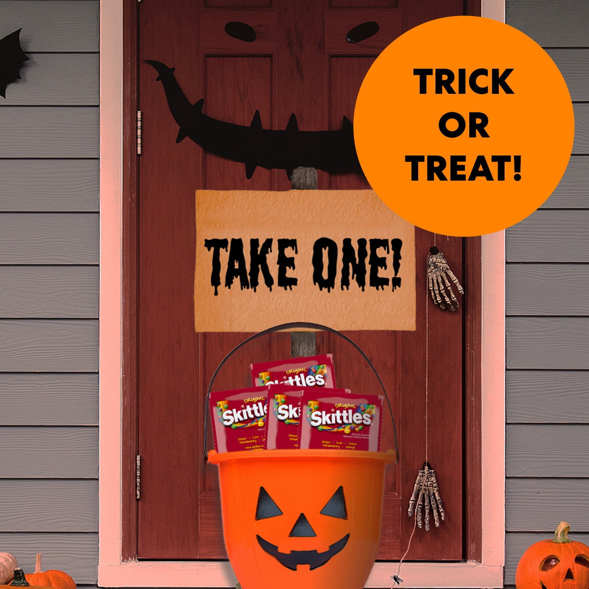 Skittles Halloween Fun Size Gluten Free and Gelatin Free Chewy Candy - 9.65 oz Bag