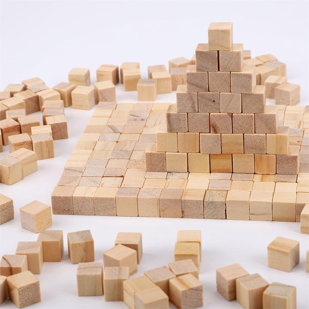 2 Inch Wooden Cubes,Wooden Blocks for Arts and Crafts and DIY Projects,Natural Pine Wood Square Blocks,Topboutique Unfinished Wood Blocks for Wood Crafts,8 Pcs