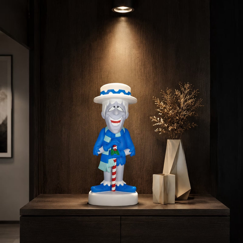 11.8" Heat and Snow Miser Light Up Figure Ornaments, Christmas Tabletop Decor LED Light, Light-Up Desktop Figurine for Home Room Christmas Decorations