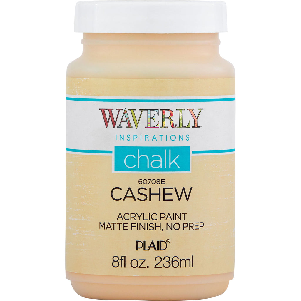 Waverly Inspirations Chalk Paint, Ultra Matte Finish, White, 8 fl oz