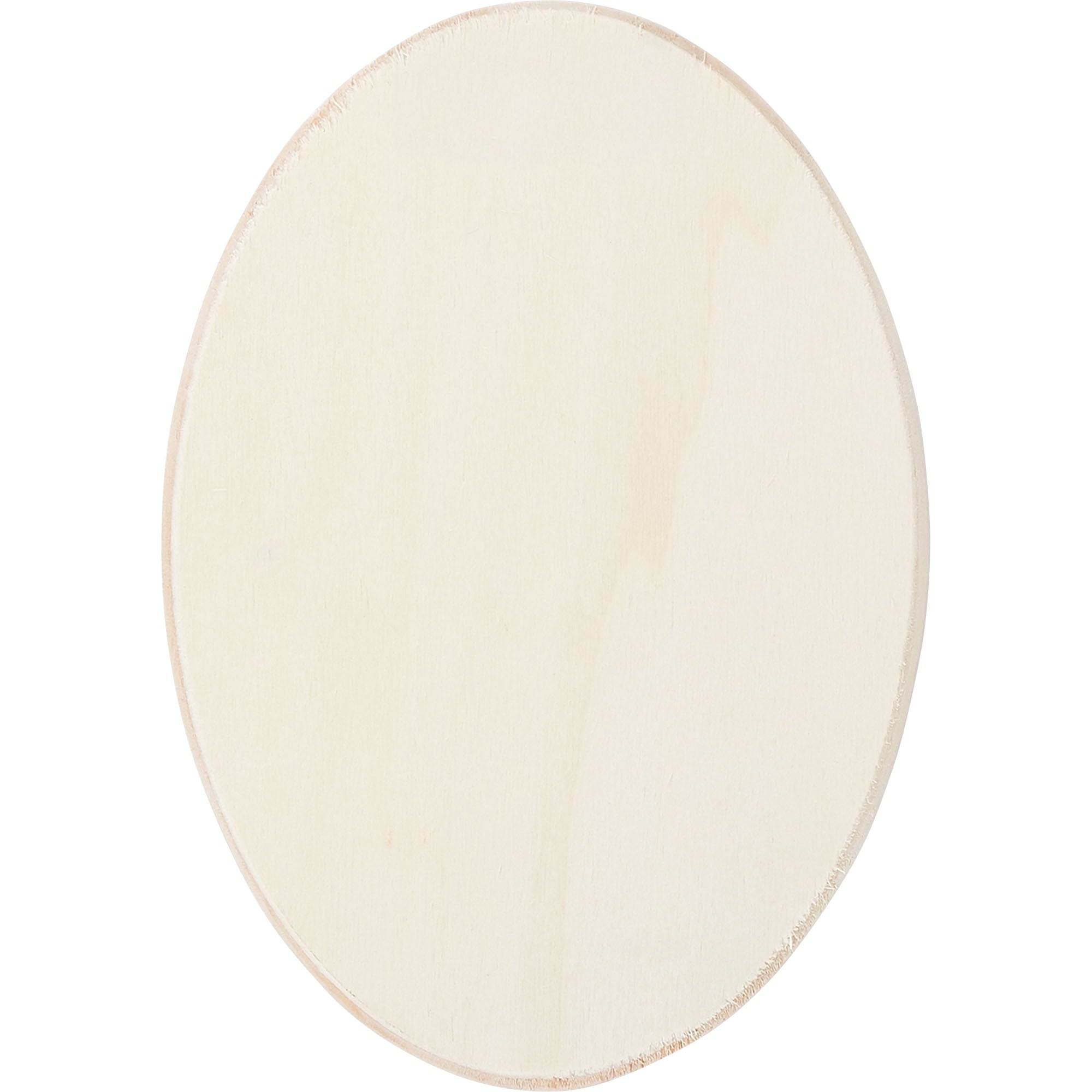 (3 pack) Plaid 96292E Unpainted Wood Surface, Oval Plaque, 1 Piece, 5" x 7"