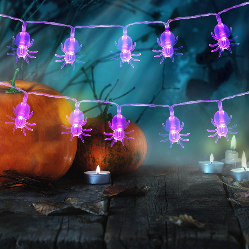 BZPIZ Halloween Decorations Halloween Pumpkin String Lights Pumpkin String Lights Plug in, 20 Orange Lights String Connectable Indoor/Outdoor for Outdoor, Indoor, Window, Patio, Party Dec