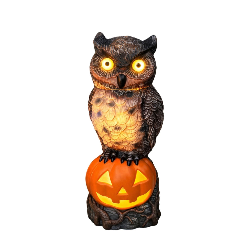 Clearance Halloween Schnauzer Bat Figurine with Ghost Bucket, 8 inch Resin Cute Dog Gifts Tabletop Decor