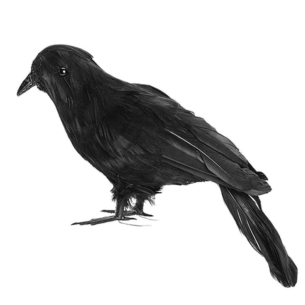 Gothic Mysterious Crow LED Light Luminous Sculpture, Resin Gothic Home Decor Accent, Raven Lamp for Halloween Gift, Bedroom Bedside, Living Room