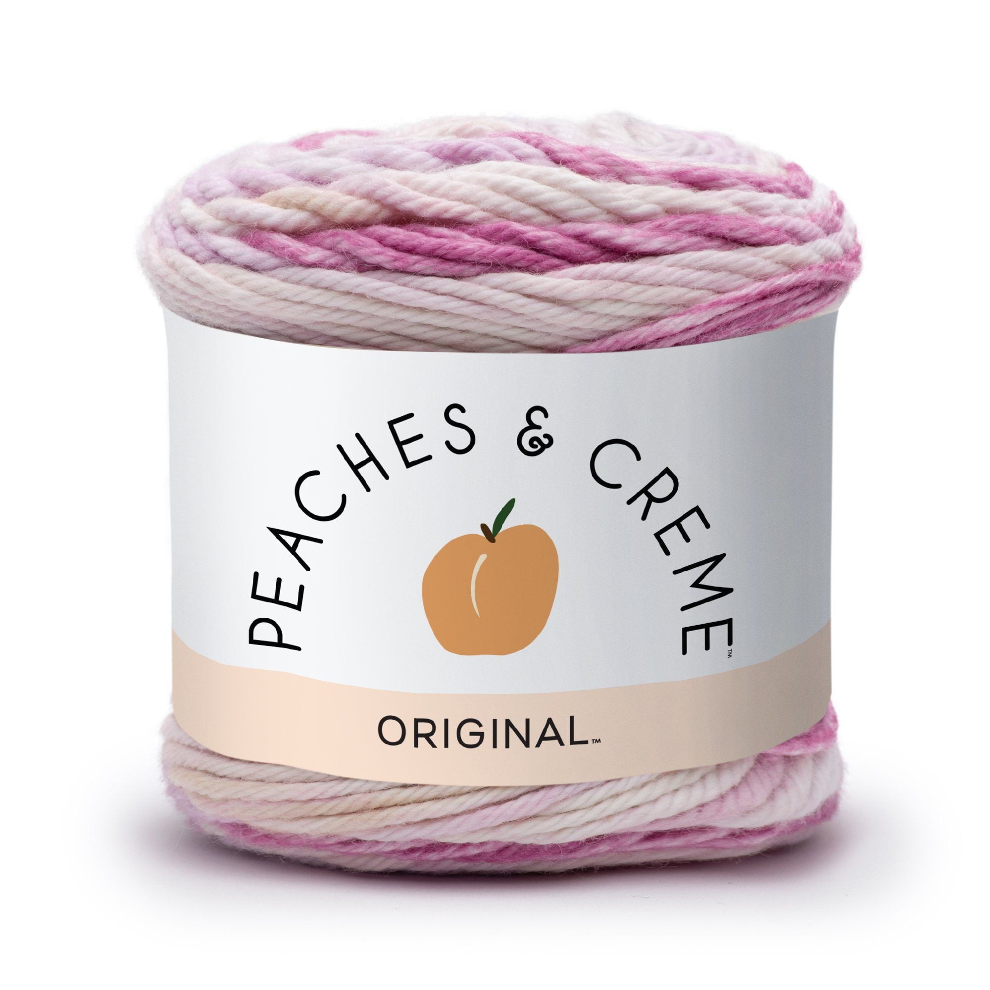 Peaches & Creme Ombre 4 Medium Cotton Yarn, Fleur De Lavandra 2oz/56.7g, 95 Yards