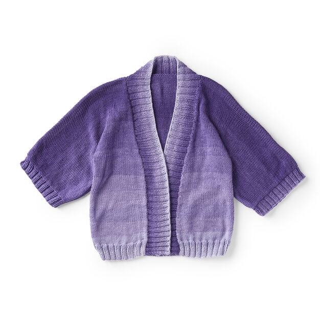 Red Heart Super Saver Ombre Yarn, Violet, 10oz(283g), Medium, Acrylic