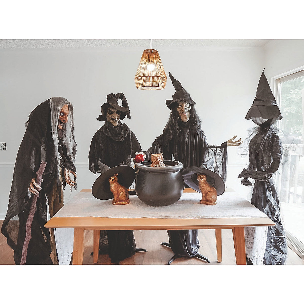 Standing Witch With Red Apple - Home Decor - 1 Piece