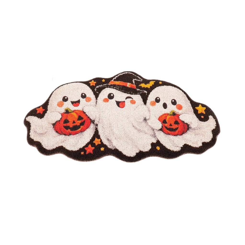 Yhmxh Halloween Bathroom Rugs, Halloween Pumpkin Bath Mats, Farmhouse Halloween Rugs for Bathroom Decorations for The Home, Holiday Cute Pumpkin Decor Non-Slip 15.7x23.6 Inches