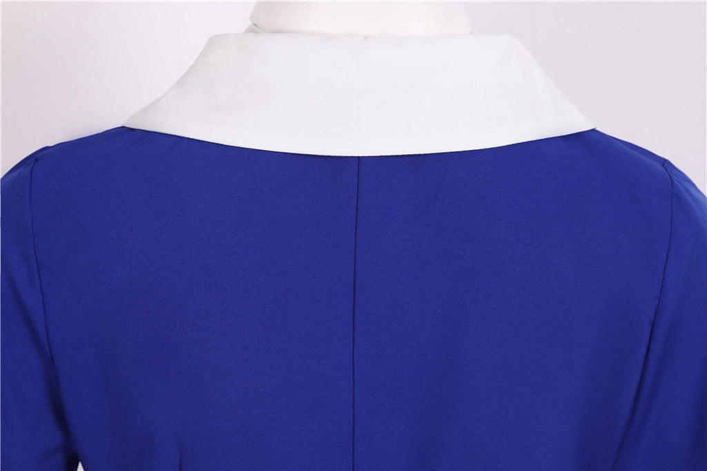 Tejiojio Women Clothes Women's 1950s Retro Dress Short Sleeve Vintage Swing Dress