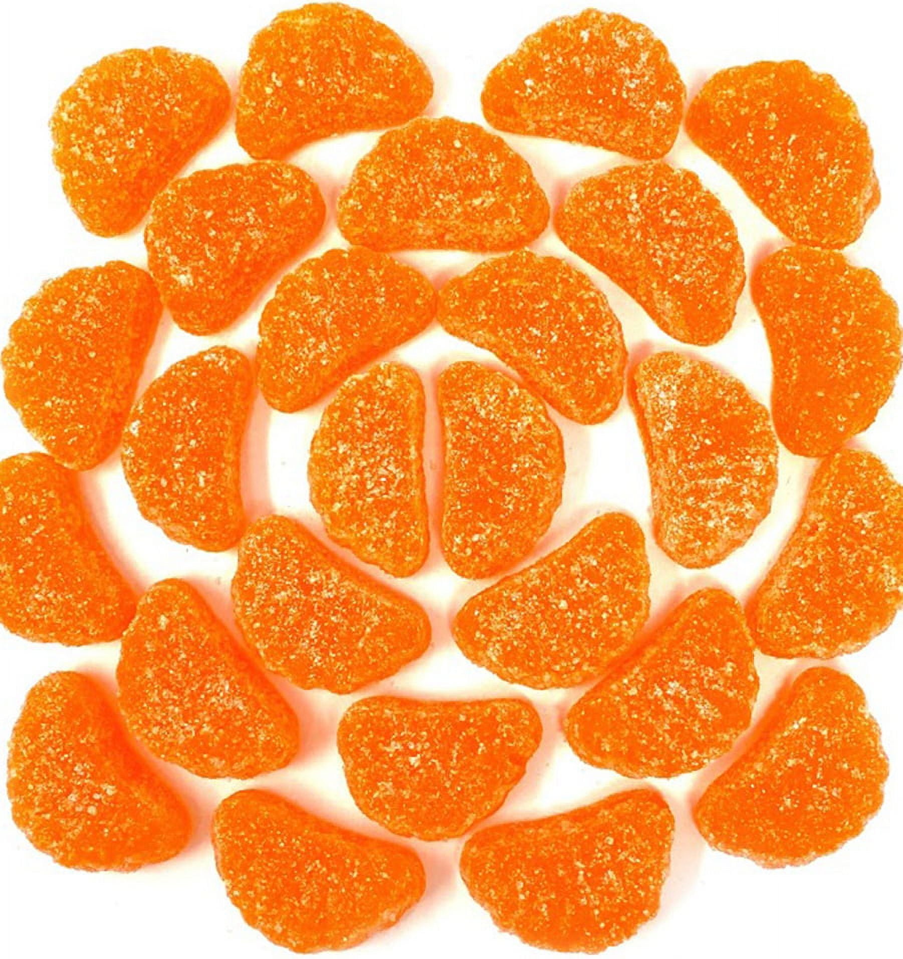 SweetGourmet Orange Fruit Slices, Sugar Coated Jelly Candy, 1-Pound Bulk Bag, Naturally Flavored, Gluten-Free