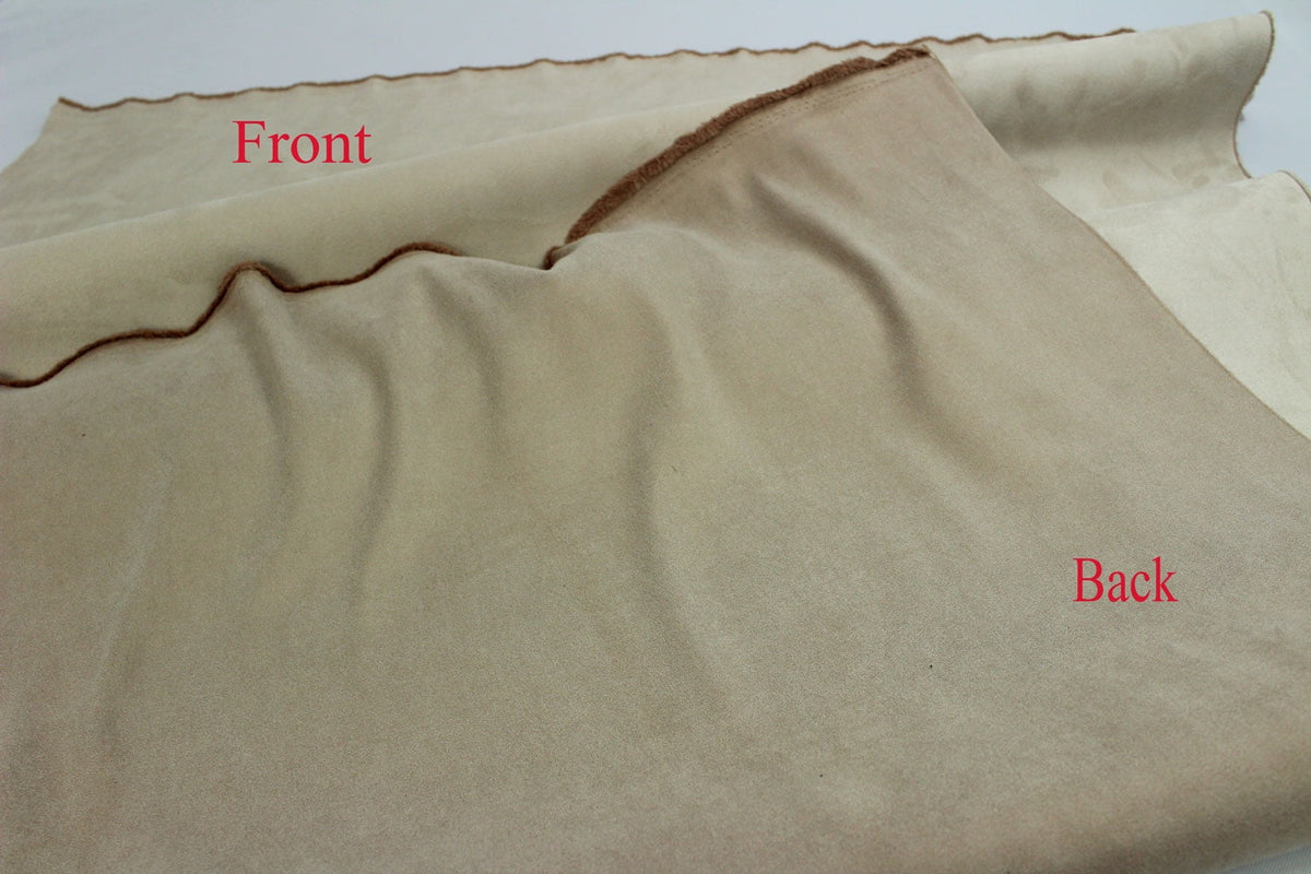 Mybecca Suede 58" Width - 100% Polyester Faux Craft Fabric By the Yard - Color: Black