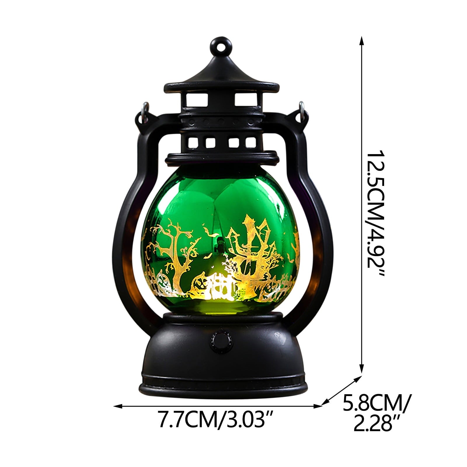 LHNFT Halloween Lantern Night Light, Vintage Oil Lamp Wall Light Outdoor, Battery Operated Hanging Lantern for Party Decor, Halloween Decorations Outdoor