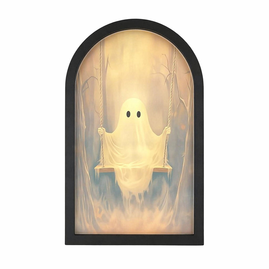 Clearance Martha Stewart Ghost Mirror,Light Up Ghost Mirror,Spooky Halloween Decorations Indoor for Wall Table Mantel Room Home Office Party
