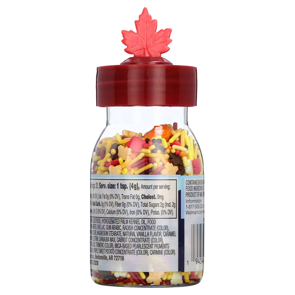 Great Value Pumpkin Decorating Sprinkle Mix, 2.82 oz