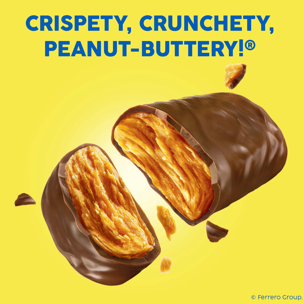 Butterfinger Fun Size Halloween Candy Bars, Chocolate-y Peanut-Buttery, Halloween Candy Bulk Individually Wrapped, Ghost Bag, 10.2 oz