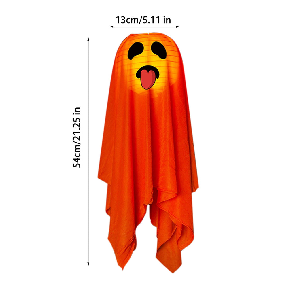 Gallickan Halloween Decoration Outdoor, Lighted Glowing Ghost Outdoor Ornaments Hanging Ghosts Decorations for Halloween Party Indoor Outdoor Home Garden Yard, B