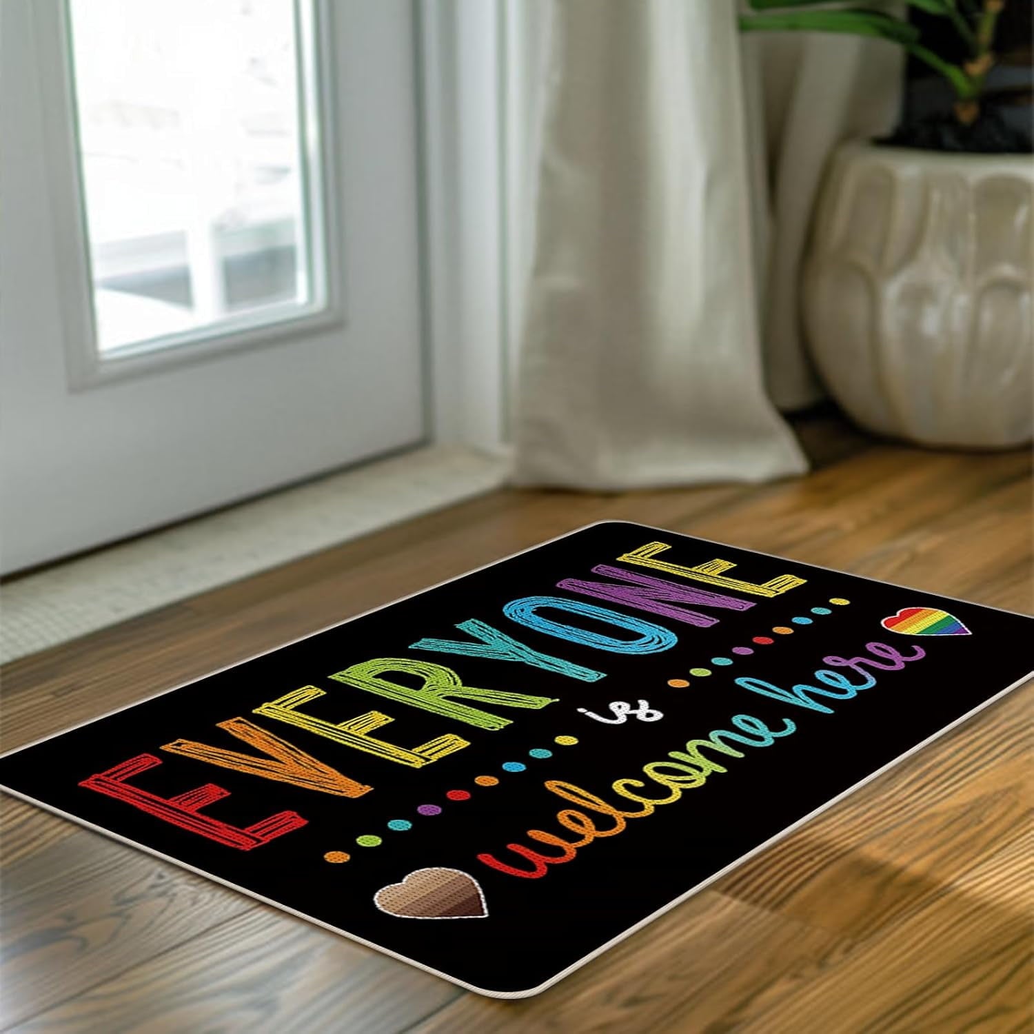 I Put a Spell on You Welcome Front Door Mat, Magical Hocus Pocus Decorative Doormat Non-Slip Floor Entryway Rug, Funny Black Halloween Low Profile Indoor Outdoor Home Kitchen Decor 17x29 Inches