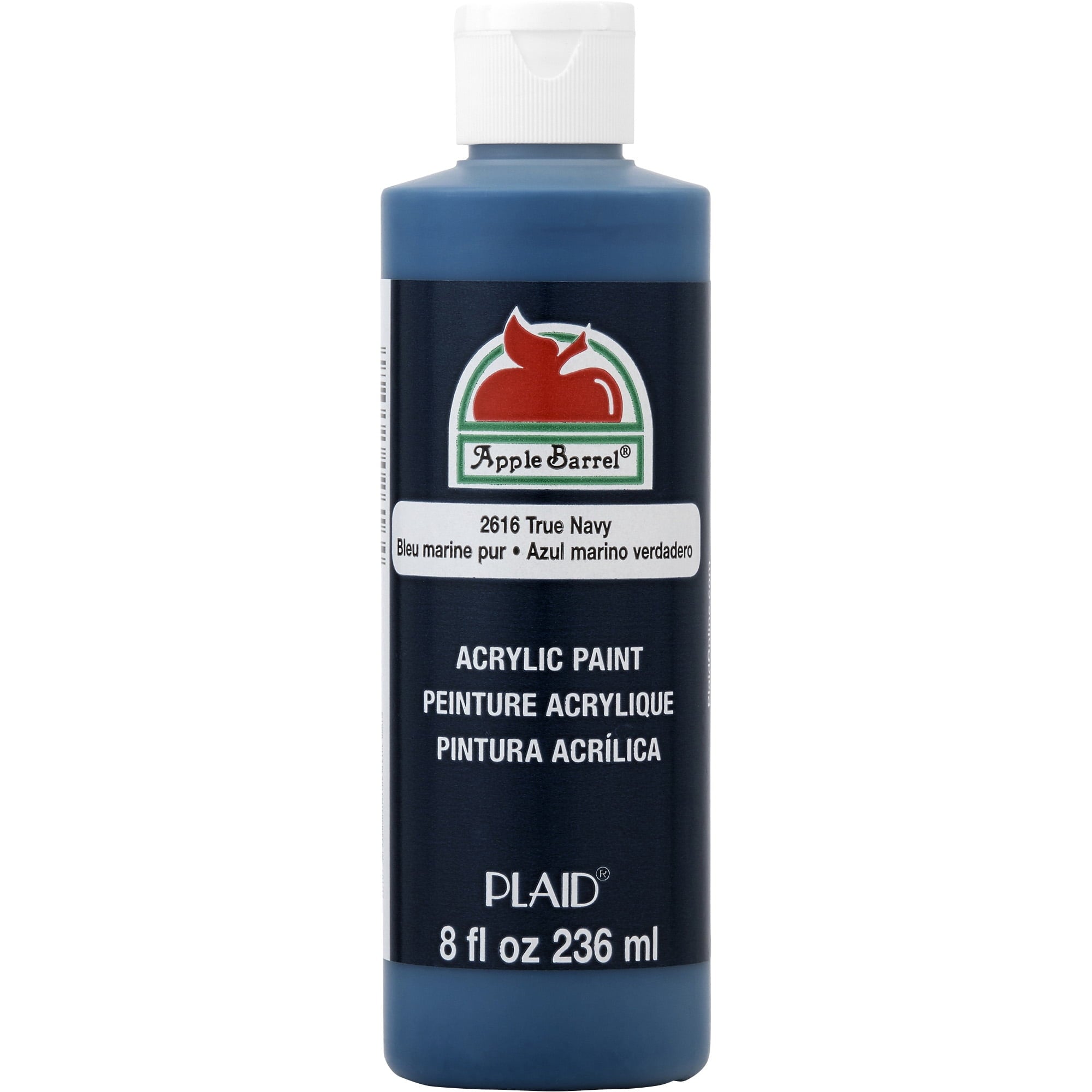 Apple Barrel Acrylic Craft Paint, Matte Finish, White, 8 fl oz