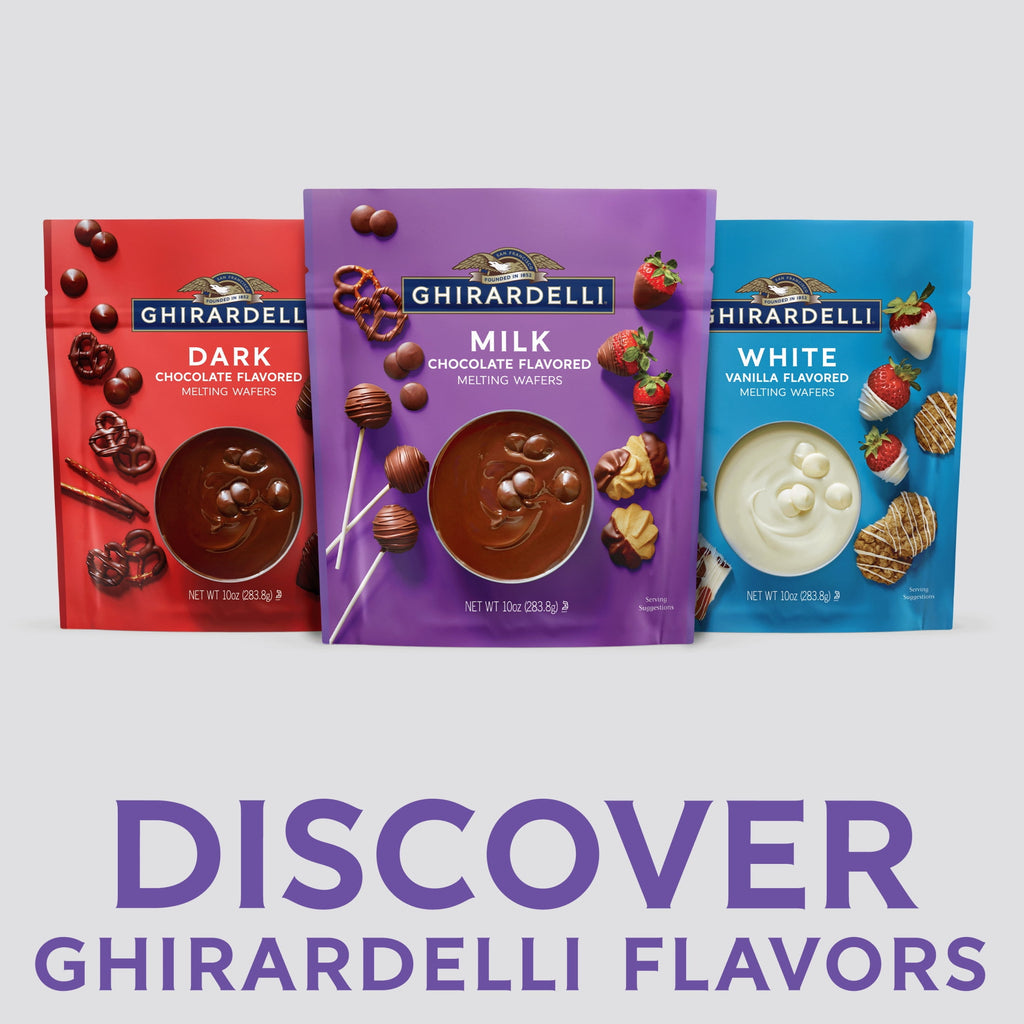 GHIRARDELLI Milk Chocolate Flavored Melting Wafers, 10 oz Bag