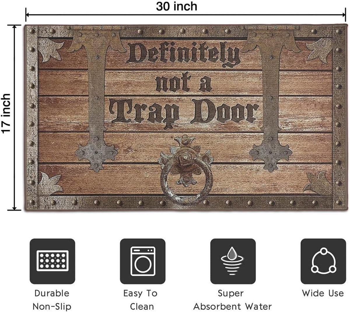 Bear Rugs Tribal Doormat Non-Slip Absorbent Resist Dirt Front Door Mat Machine Washable Welcome Mats Outdoor Inside Floor Rugs for Entryway 30" X 17"…