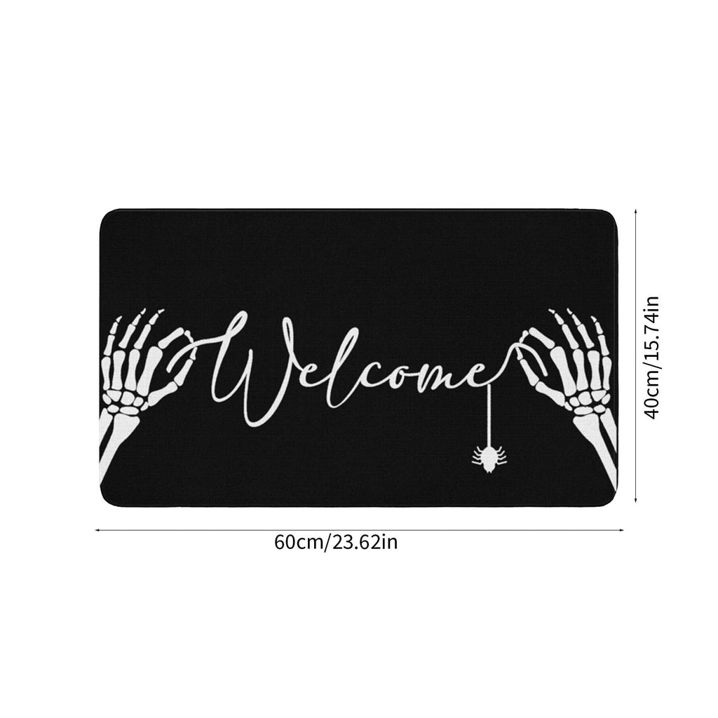 YIMWNYI Halloween-Themed Door Mat, Spooky Entryway Rug, Non-Slip Wiper, Decorative Pumpkin Mat, Perfect for Trick-or-Treaters, Versatile Indoor Outdoor Decor