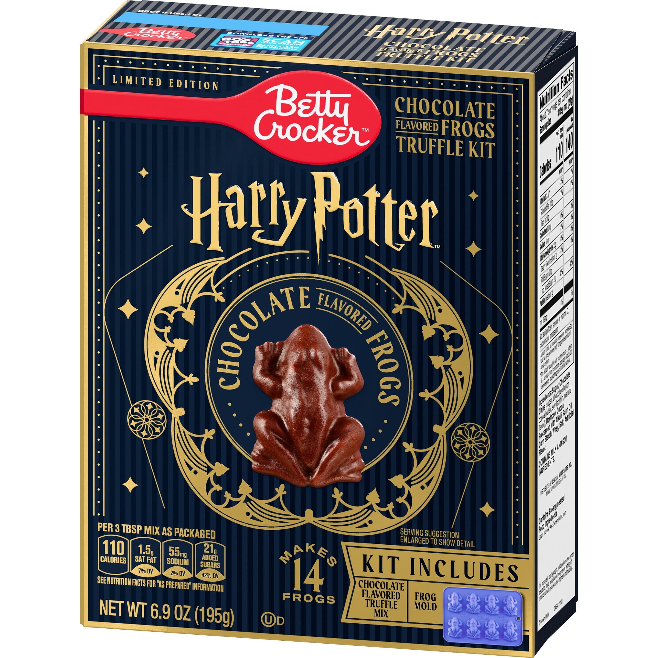 Betty Crocker Harry Potter Chocolate Flavored Frogs Truffle Kit, 14 Count, 6.9 oz