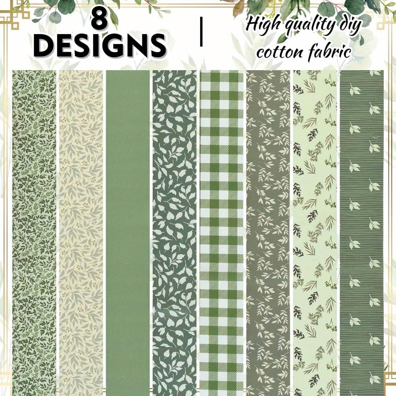 Heymaple 40Pcs Jelly Roll Fabric Strips for Quilting and Sewing, 2.6" x 20" Precut Fabric for DIY Crafting, Spring Series