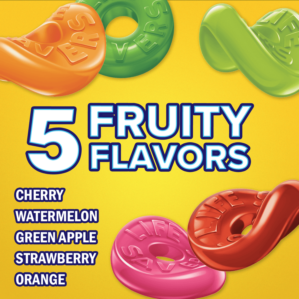 Life Savers Gummies Minis 5 Flavors Halloween Candy - 6 oz Bag