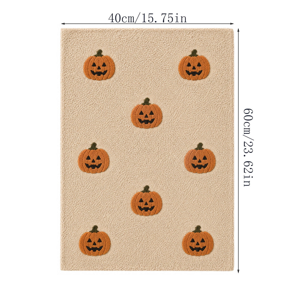 Halloween Ghost Door Mat, Cute Welcome Mat for Front Door Porch Entryway Haunted Outdoor Decor Spooky Decorative Entrance Doormat Non Slip Halloween Rug, 16" x 24"