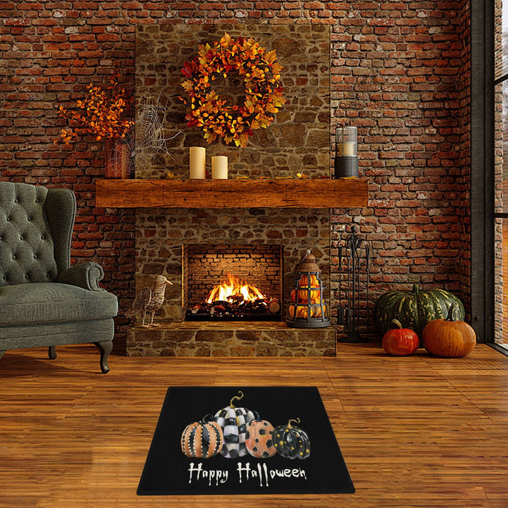 Pidgey Halloween Doormat,23*15" Cat With Pumpkin Outdoor Rugs For Thanksgiving Washable Fall Doormats Layered Front Door Mat For Porch/Farmhouse/Entryway/Patio Orange Rugs Christmas Decor