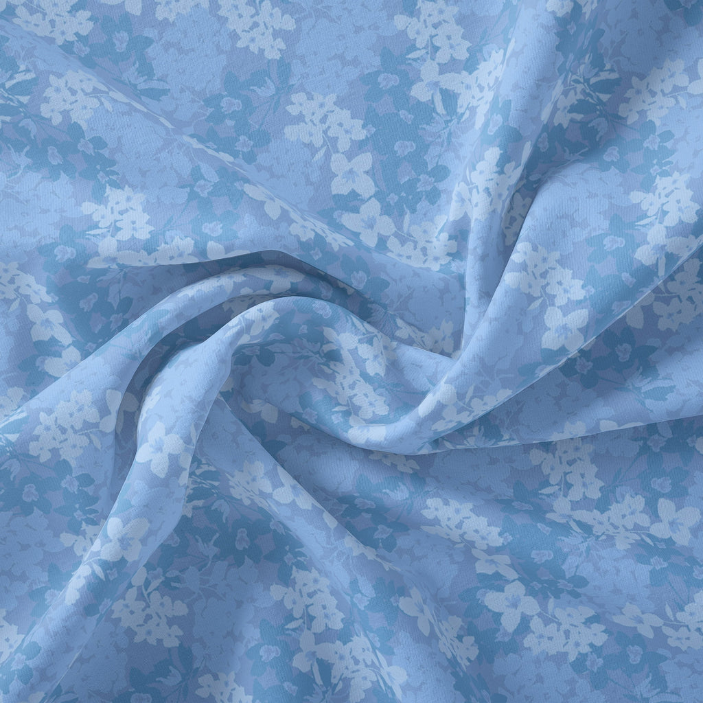 Waverly Inspirations 1 Yard 100% Cotton Eva's Blooms, Marina, 44" Wide for Quilting & Sewing