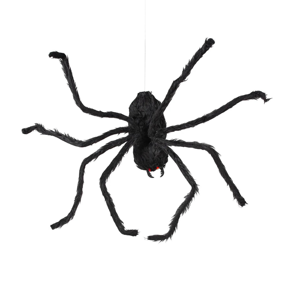 Morris Costumes 2.6 ft Animated Hairy Black Spider - Black