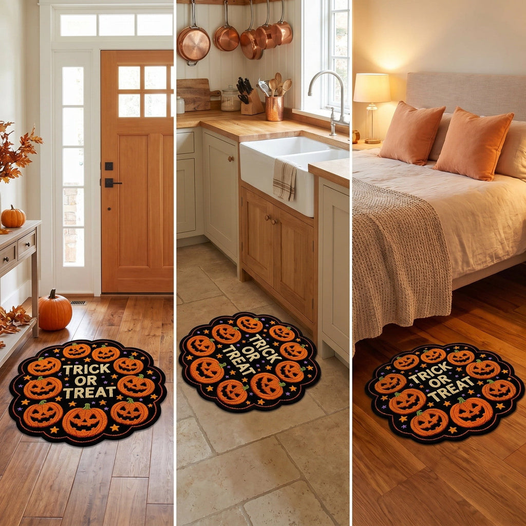 Halloween Rug 15.7"x23.6", Halloween Front Door Mat Outdoor Indoor Entryway Rug Welcome Floor Mat for Front Porch Patio Home Entrance Decor