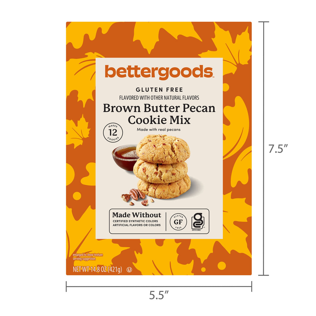 bettergoods Gluten Free Brown Butter Pecan Cookie Mix, 14.8 oz