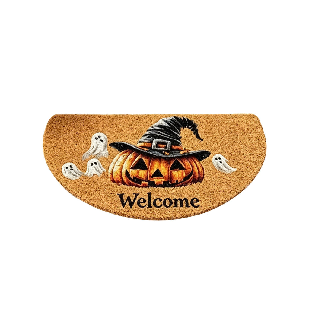 Sruoe Summer Carnival Printed Floor Mat, 15.74"x23.62", Water Absorbent Non Slip Doormat, Flannel Entryway Bathroom Kitchen Household Decor Rug
