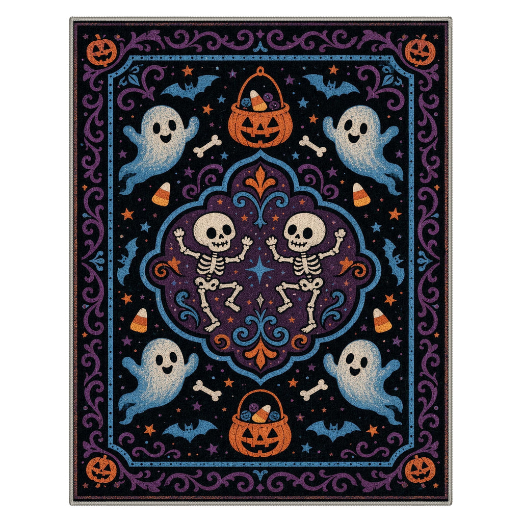 GENIMO 2'x7' Halloween Runner Rug, Washable Non Slip Soft Vintage Witch Indoor Outdoor Hallway Runner for Porch Patio Kitchen Entryway, Retro Sepia