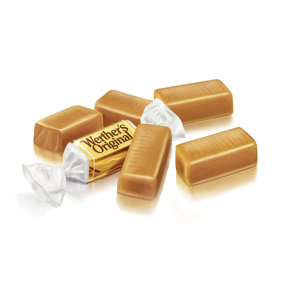 Werther’s Original Chewy Caramel Baking Candy, 10.8 oz – Premium Baking Ingredients for Cookies, Brownies, Cakes & Desserts