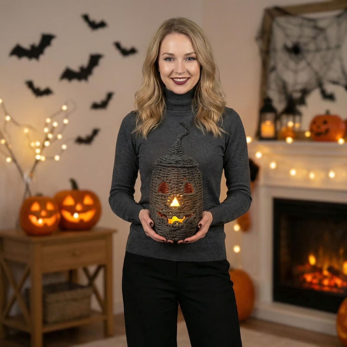 Halloween Ghost Seaweed Pumpkin Decorations, 2026 Spooky Indoor Outdoor Holiday Party Decor Set, Animated Underwater Theme Display for Porch Home Yard